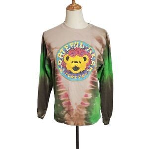 Grateful Dead Green Tie Dye Bear Sweatshirt